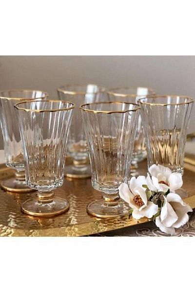 Paşabahçe Diamond Luxury Gilded Coffee Cup