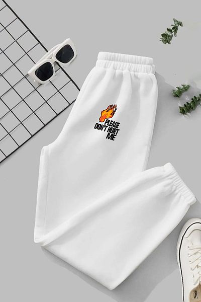 macklin Unisex Please Dont Hurt Me Printed - Thermal Lined Elastic Jogger Sweatpants 3 νήματα