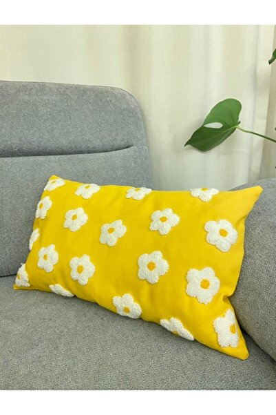Les Passent Дъждовна капчица с мотив на маргаритка, жълта калъфка за възглавница