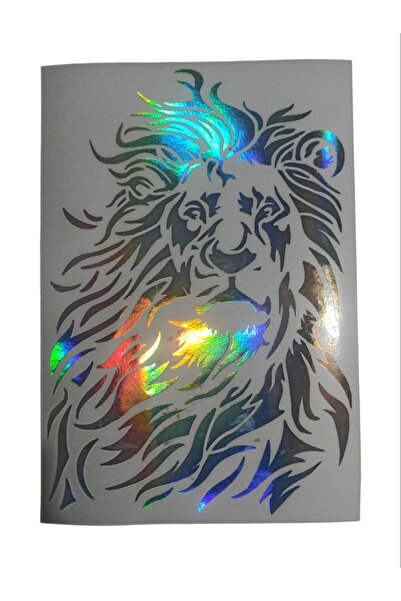 meristeed ملصق سيارة هولوجرام أسد موديل 95218