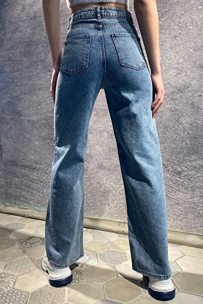 DRC trend Delpotro Blue Medium Snow Lycra Casual Ψηλόμεσο τζιν τζιν