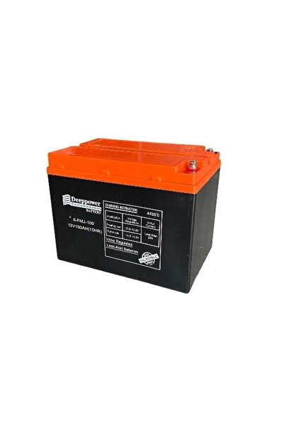 DEEPPOWER 12v 100 Ah Elektrikli Bisiklet Aküsü Deep Cycle (uzun Ömürlü) (222*...