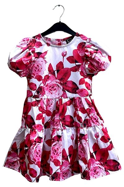 Cloise Kids Girls Poplin Red Dress