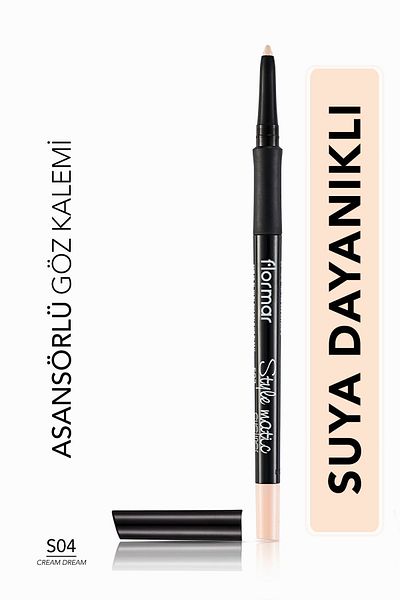 Flormar Elevator Matte Eye Liner (Skin) - Stylematic Eyeliner - S04 Cream Dream -8690604190515