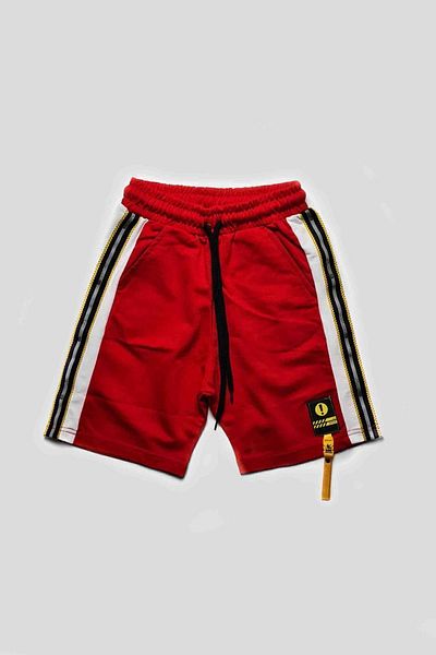 Cloise Boy's Red Shorts with Reflective Stripes