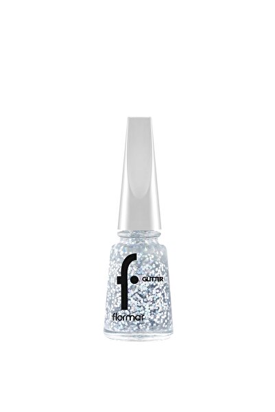 Flormar Yoğun Simli Şeffaf Oje - Glitter Nail Enamel - GL001 Stardust-8682536049795