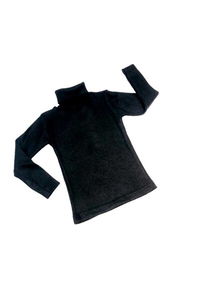 Genel Markalar UNİSEX ÇOCUK UZUN KOL TAM BALIKÇI YAKA FİTİLLİ KAŞKORSE PAMUK KAZAK BODY