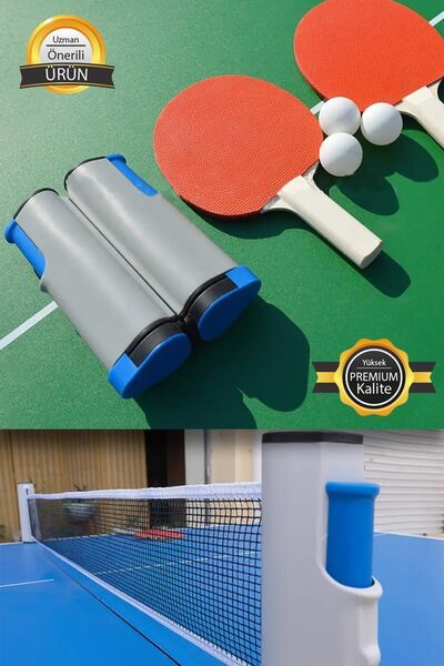 Hsport High Quality Premium Table Tennis Set - Automatic Opening and Closing, Pro Racket and Ball Net