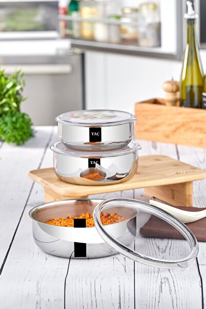 Taç Vitabox 14 Piece Set - Steel Pot and Storage Container