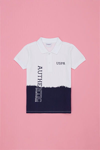 U.S. Polo Assn. Μπλουζάκι με γιακά πόλο για αγόρια Navy Blue 50266060-VR033