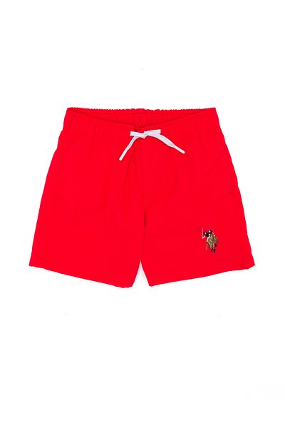 U.S. Polo Assn. Boy's Red Swim Shorts 50266057 -Vr030