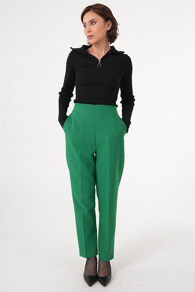 Sentez Green Benetton Relaxed Cut Pants