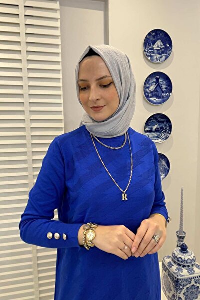 Rabia Şamlı Πλεκτό τούνικ Bilge Saks