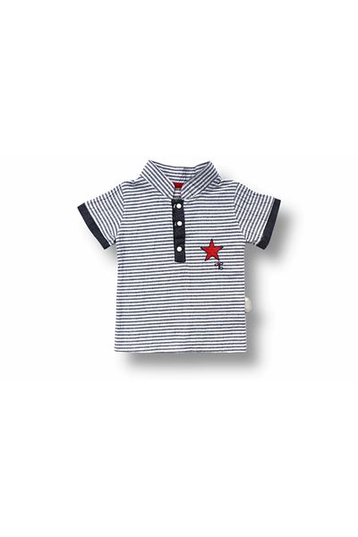 Narnuga 3-Piece Baby Boy Sweat Set - 6-9 9-12 12-18 Months Vip Collar Hat Short Sleeve