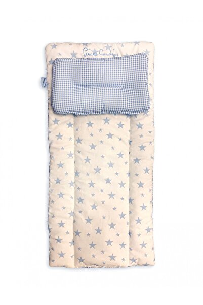 Pierre Cardin وسادة إيدوليكا الفاخرة المطرزة ذات الفتحة السفلية - أزرق