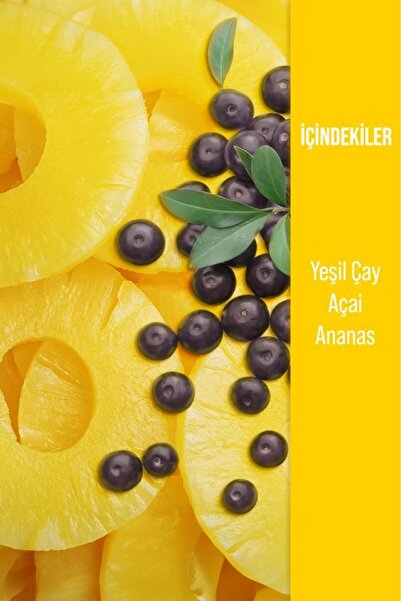 Herby Ice Tea Açai Ananas Soğuk Çay Şeker İlavesiz 250 ml x 12