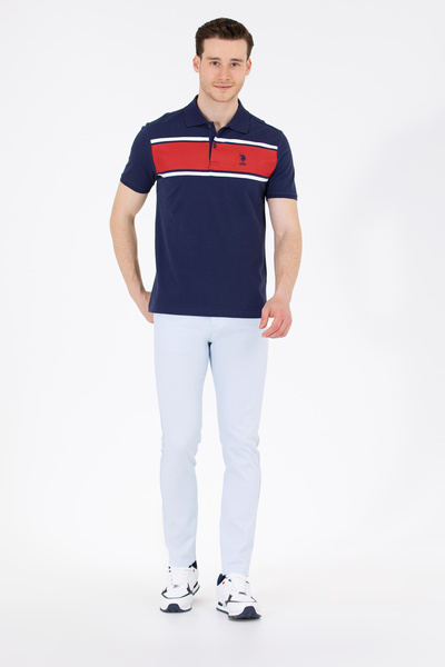 U.S. Polo Assn. Erkek Slim Fit Açık Mavi Kanvas Pantolon 50266090-VR003