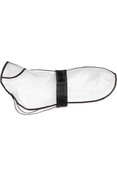 Trixie Transparent Black Piping Dog Raincoat L 55cm 485125