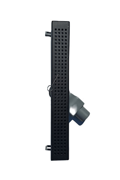 Global PLS 50 CM KLEPELİ DÖNER GÖVDE PASLANMAZ IZGARA DUŞ KANALI Y.Ç 50 SİYAH