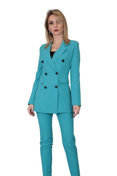 ÖNDER ÖZSOY Blazer Jacket-turquoise