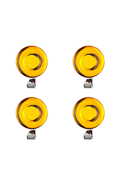 Prima Nova Dekoratif Havlu Askı Halka Sarı 4'Lü Set