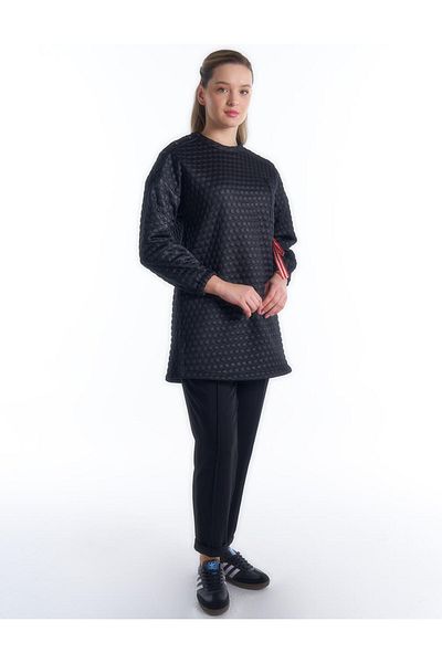 Kayra Hanorac negru texturat