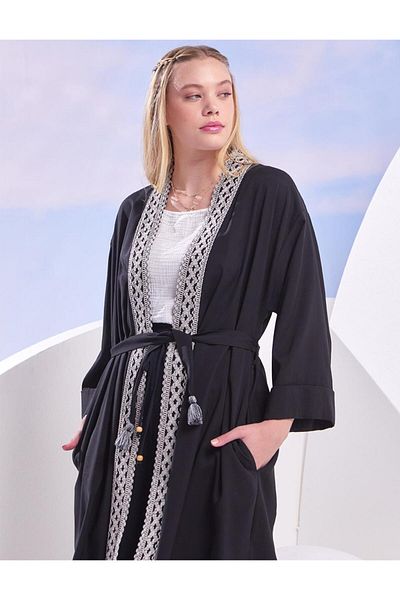 KYR Wear-And-Wear Black with Embroidery Detail