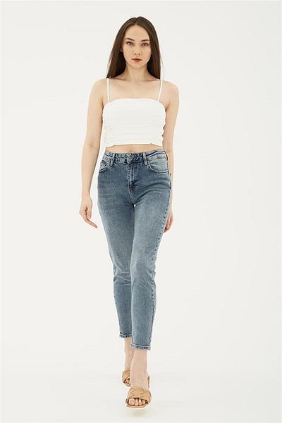 Fashion Friends Pantaloni de jeans pentru femei Ice Blue - 24y0792k1
