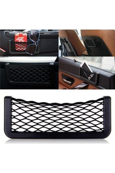 Autokit Auto Mobile Phone And Material Net In-Car Mesh Pocket Material Net