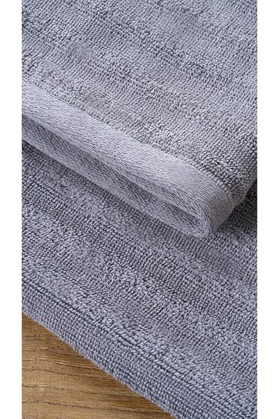 Bluenity Alegra 2dílná sada ručníků z přírodní bavlny - 50X90 + 30X50 cm Antracit
