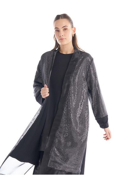 Vivencia Set dublu cu paiete Negru