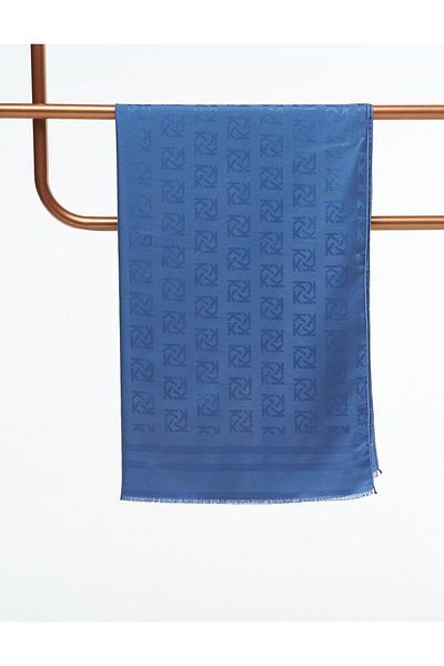 Kayra Μεταξωτό σάλι με λογότυπο Indigo
