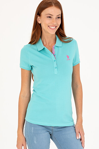 U.S. Polo Assn. Γυναικείο Μπλουζάκι Μέντα Βασικό 50266513-VR090