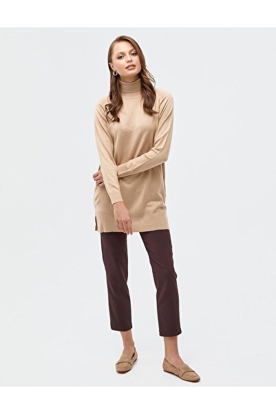 Kayra Balıkçı Yaka Triko Bluz Taş