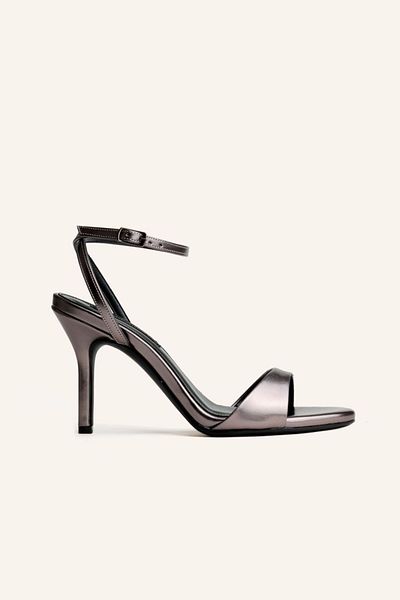 MARCATELLI Sandale cu toc Edna Platinum