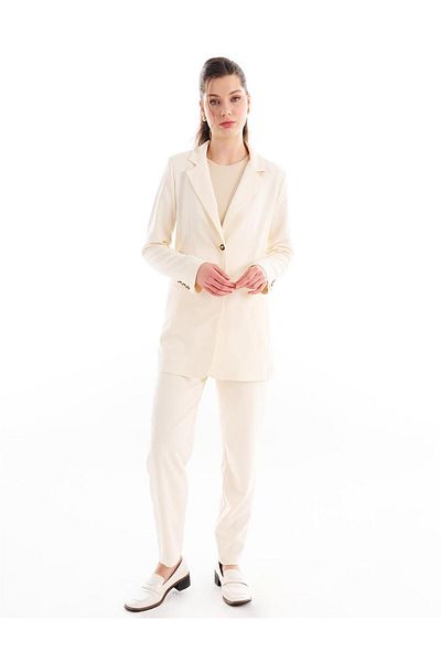 KYR Jachetă Blazer Ecru