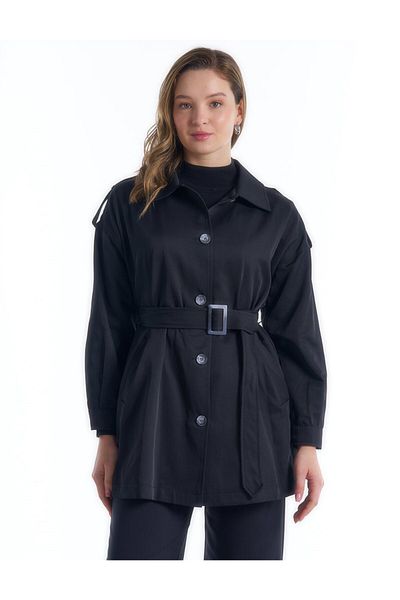 KYR Epaulet Detailed Belt Accessory Cap Black