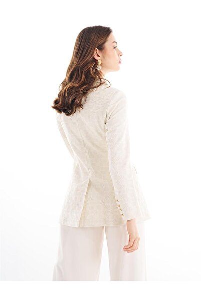 KYR Блейзер з картатим візерунком, екрю