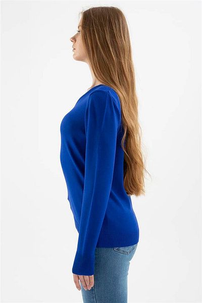 Fashion Friends Pulover Saks cu decolteu în V
