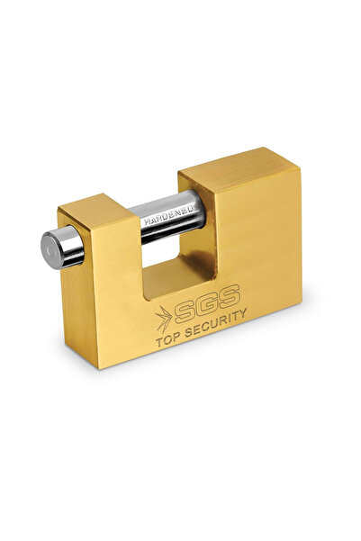 SGS قفل أسماء بعمود انزلاقي مطلي باللون الأصفر 70 مم