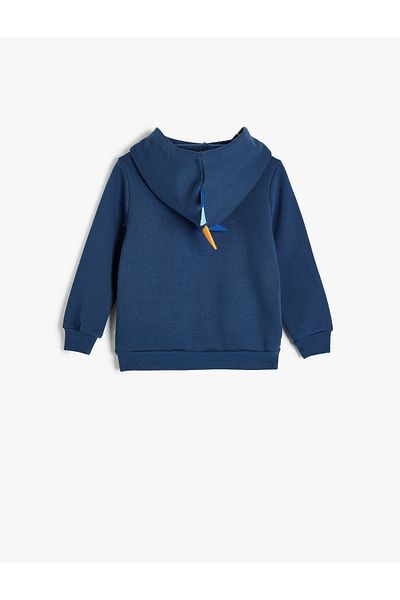 Koton Hooded Basic Sweatshirt - Zippered Hoodie