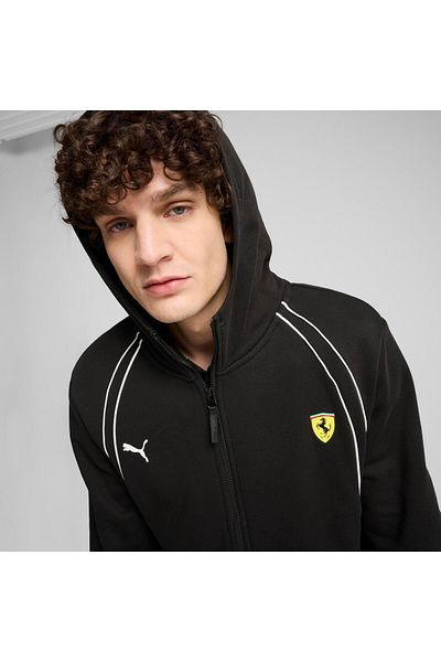 Puma Мъжки суичър с качулка с яка Ferrari