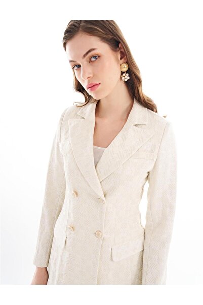 KYR Блейзер з картатим візерунком, екрю