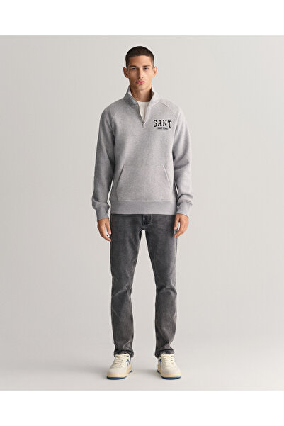 Gant Erkek Gri Slim Fit Jean Pantolon