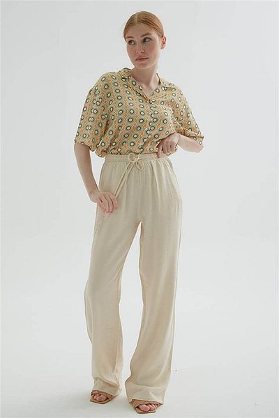Fashion Friends Pantaloni de culoare bej