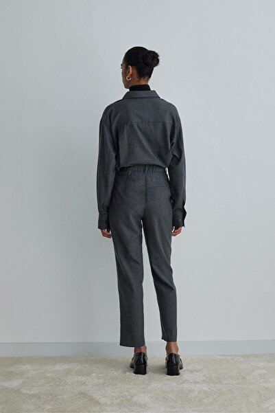 Suud Collection Smoked Jil Carrot Cut Trousers