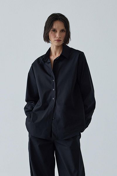 Suud Collection Black Oversize Basic Shirt