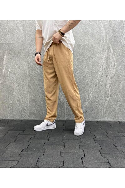 FıttingRoom Comfortable Baggy Style - Elastic Waist Parachute Earth Pants