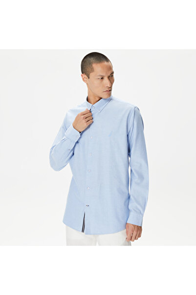 Nautica Erkek Mavi Classic Fit Gömlek