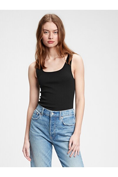 GAP Kadın Siyah Fitilli Atlet